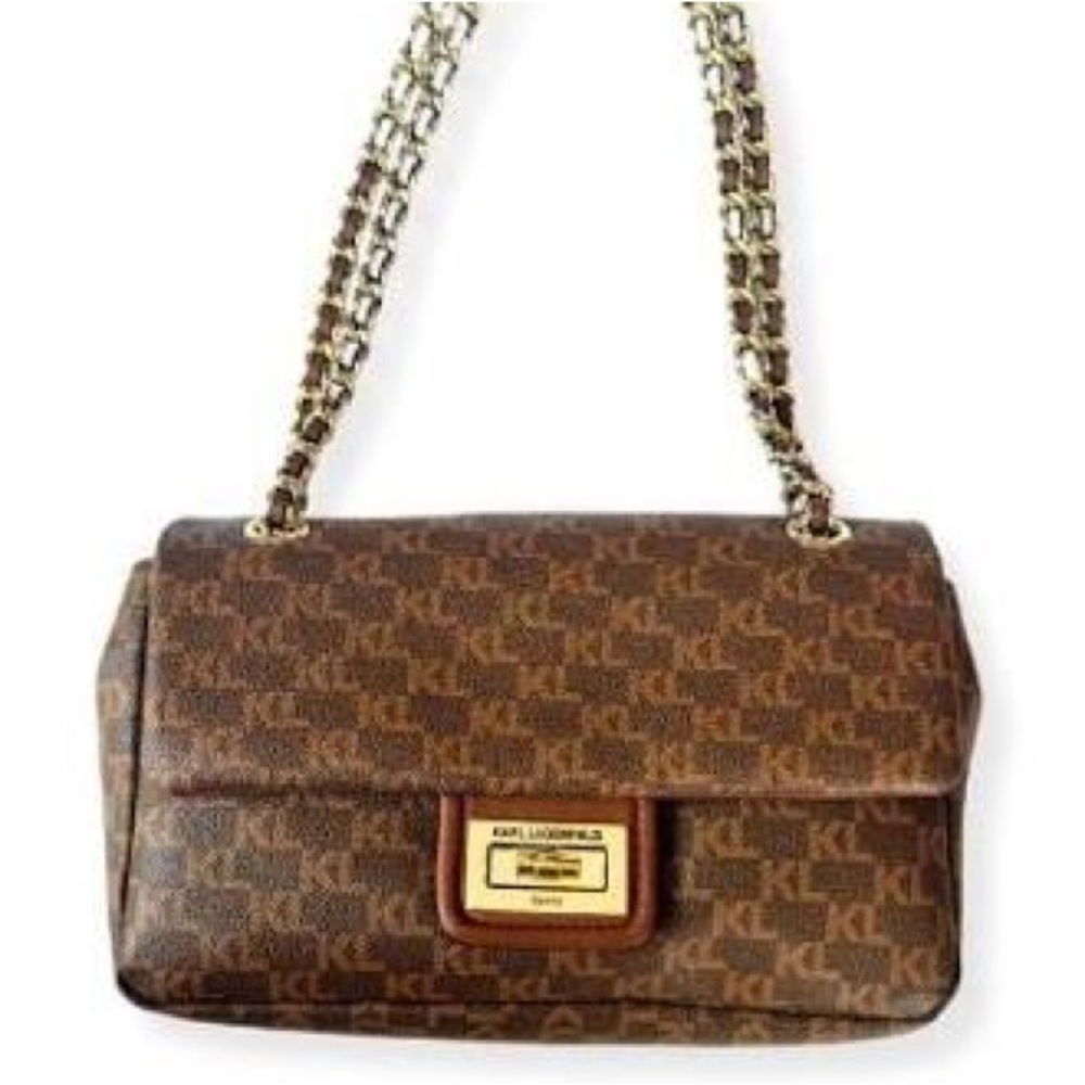 Karl Lagerfeld logo shoulder bag